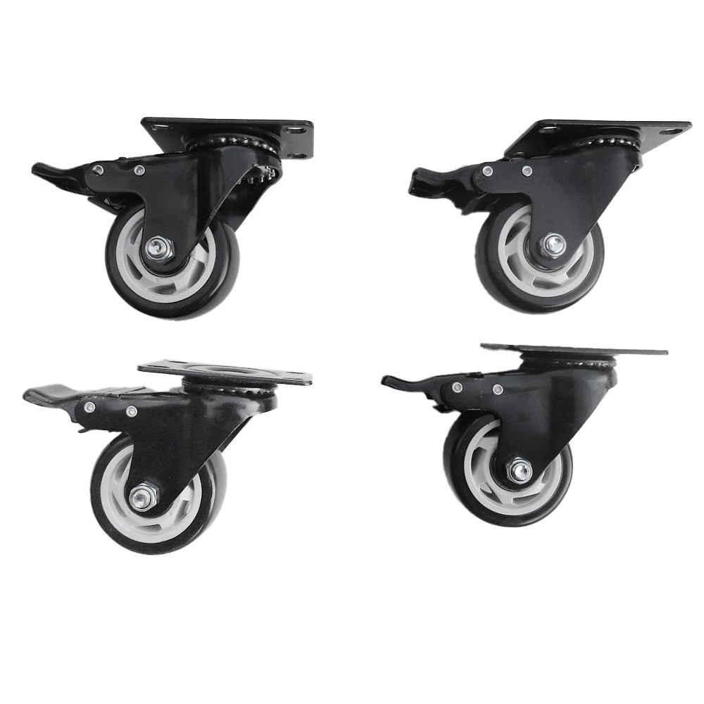 Pack de 4 roulettes pivotantes munies de frein pour barbecue France Braseros