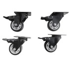 Pack de 4 roulettes pivotantes munies de frein pour barbecue France Braseros