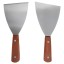 Lot de deux spatules bois et métal de 20x10cm France Braseros