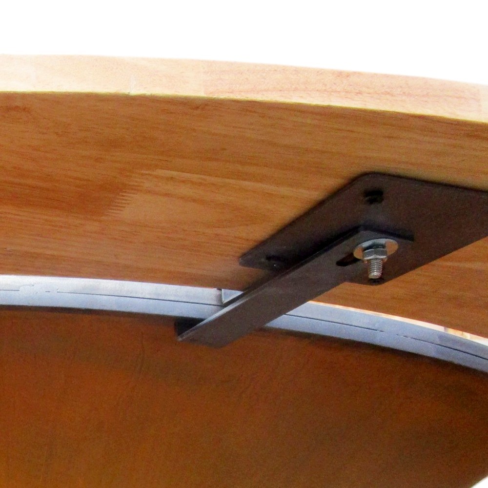 Accroche de contour en bois vernis pour braseros de 100cm de diamètre France Braseros