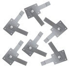 Pièces de contour en bois vernis pour braseros de 100cm de diamètre France Braseros