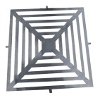 grille surélevée pour le Brasero Plancha carré avec meuble trapèze (modèle BBSG8) de France Braseros