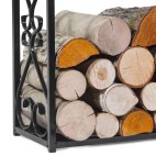 le Porte-bûches Aldi allie design élégant et rangement optimal du bois