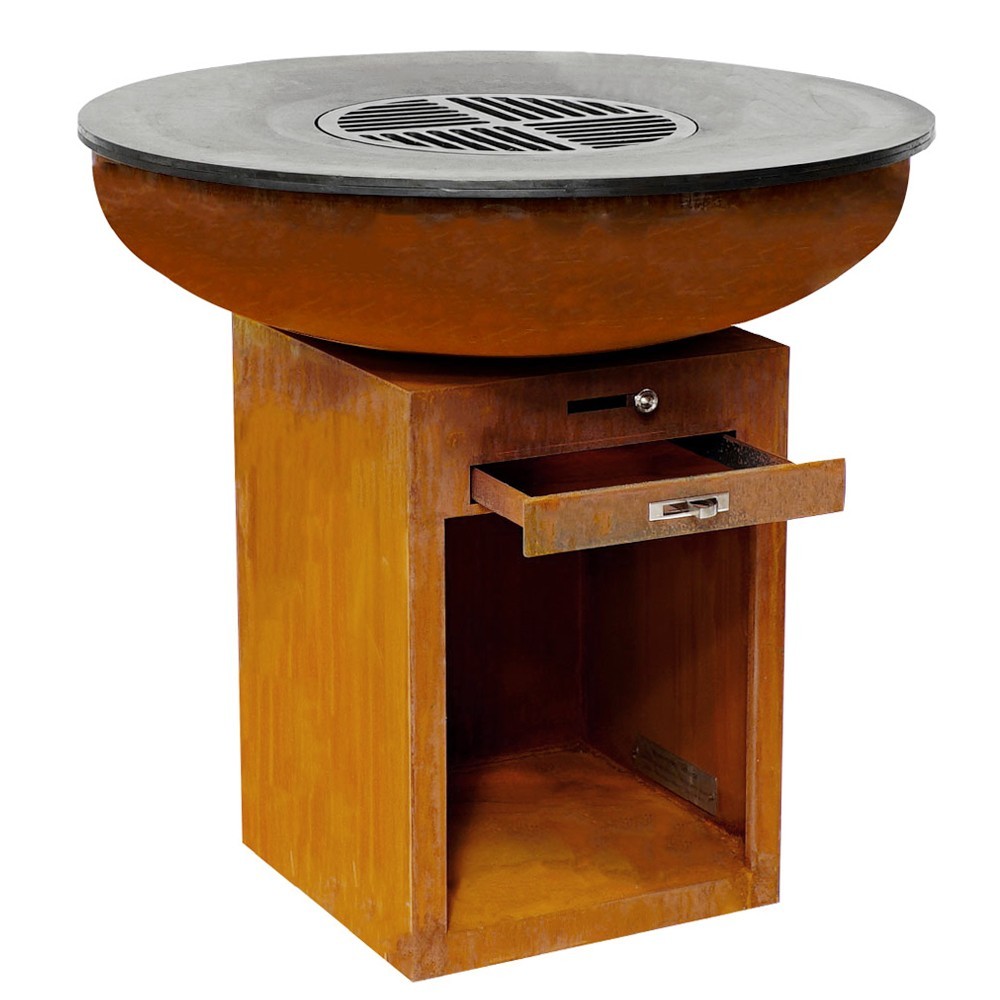 Brasero Plancha grill avec tiroir à cendres et espace de rangement France Braseros
