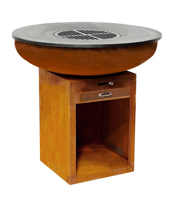 Brasero Plancha grill avec tiroir à cendres et espace de rangement France Braseros