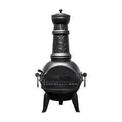 Cheminée mexicaine en acier LEAF H.107cm Buschbeck