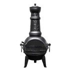 Cheminee mexicaine acier Leaf Buschbeck hauteur 136cm