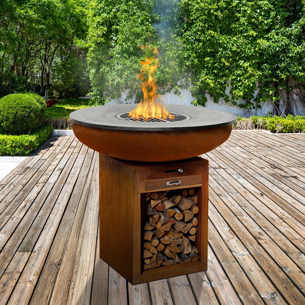 Brasero Plancha grill avec tiroir à cendres et espace de rangement France Braseros