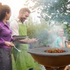 brasero plancha avec plaque de cuisson de 100cm