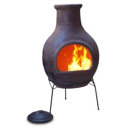 Brasero Mexicain XL en Terre cuite brun