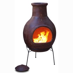 Brasero Mexicain XL en Terre cuite rouge