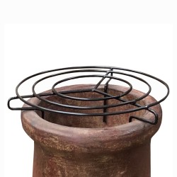 Grille de cheminée pour brasero mexicain en Terre cuite