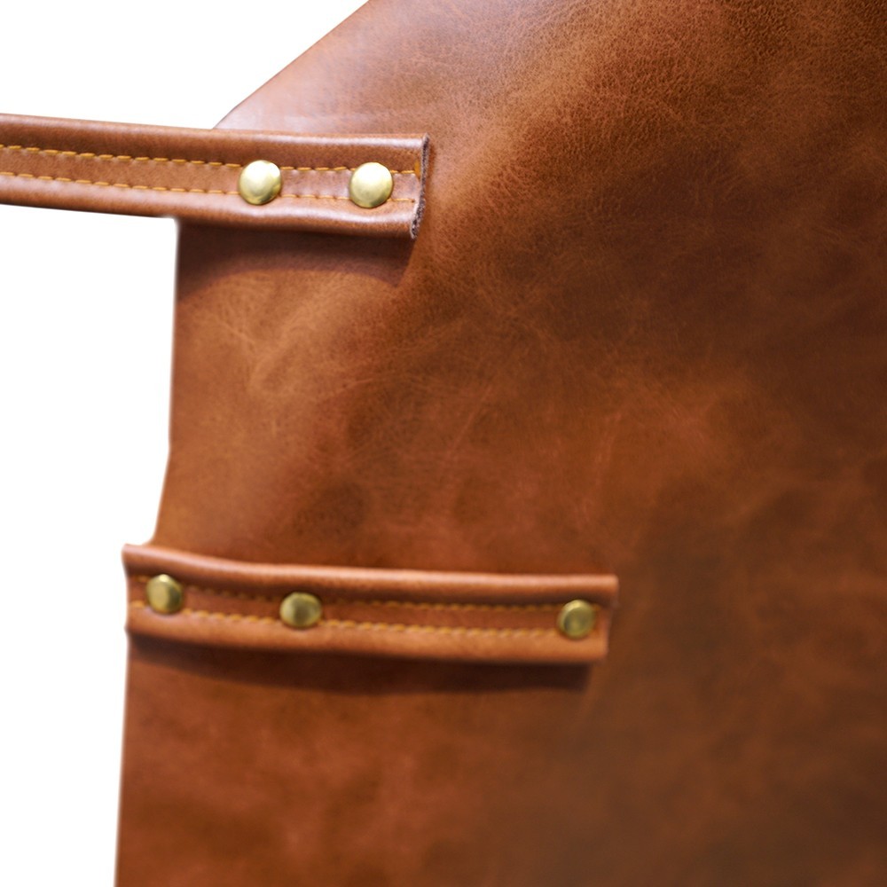 Attache du tablier en cuir de la marque France Braseros, taille unique