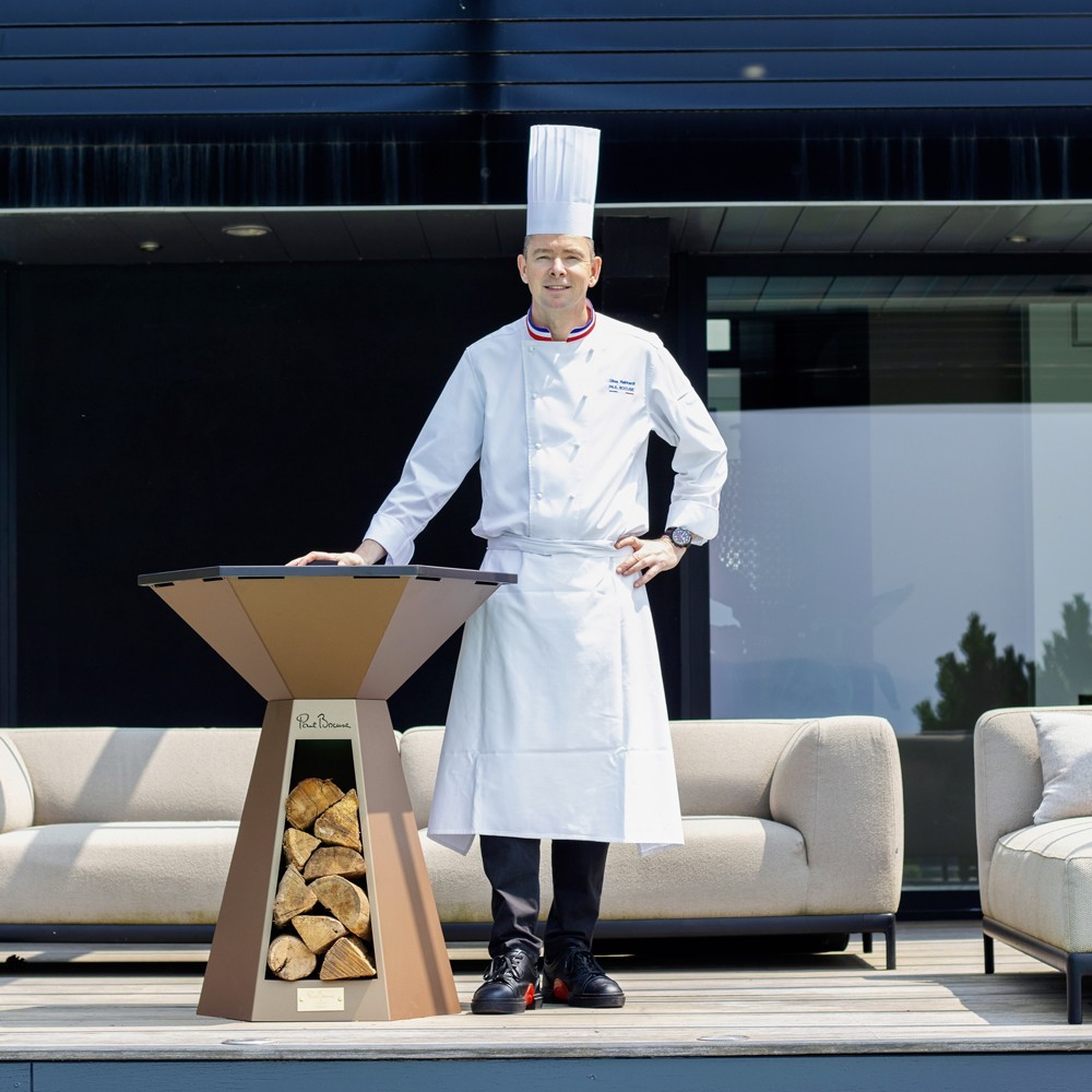 Hexagone a conçu ces braseros avec les chefs de la maison Bocuse, symbole de l'excellence gastronomique française