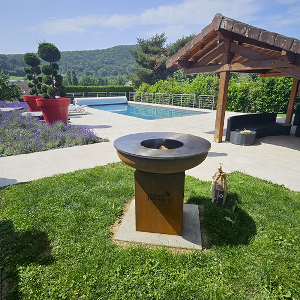 brasero plancha La saint Jacques de France Braseros en situation