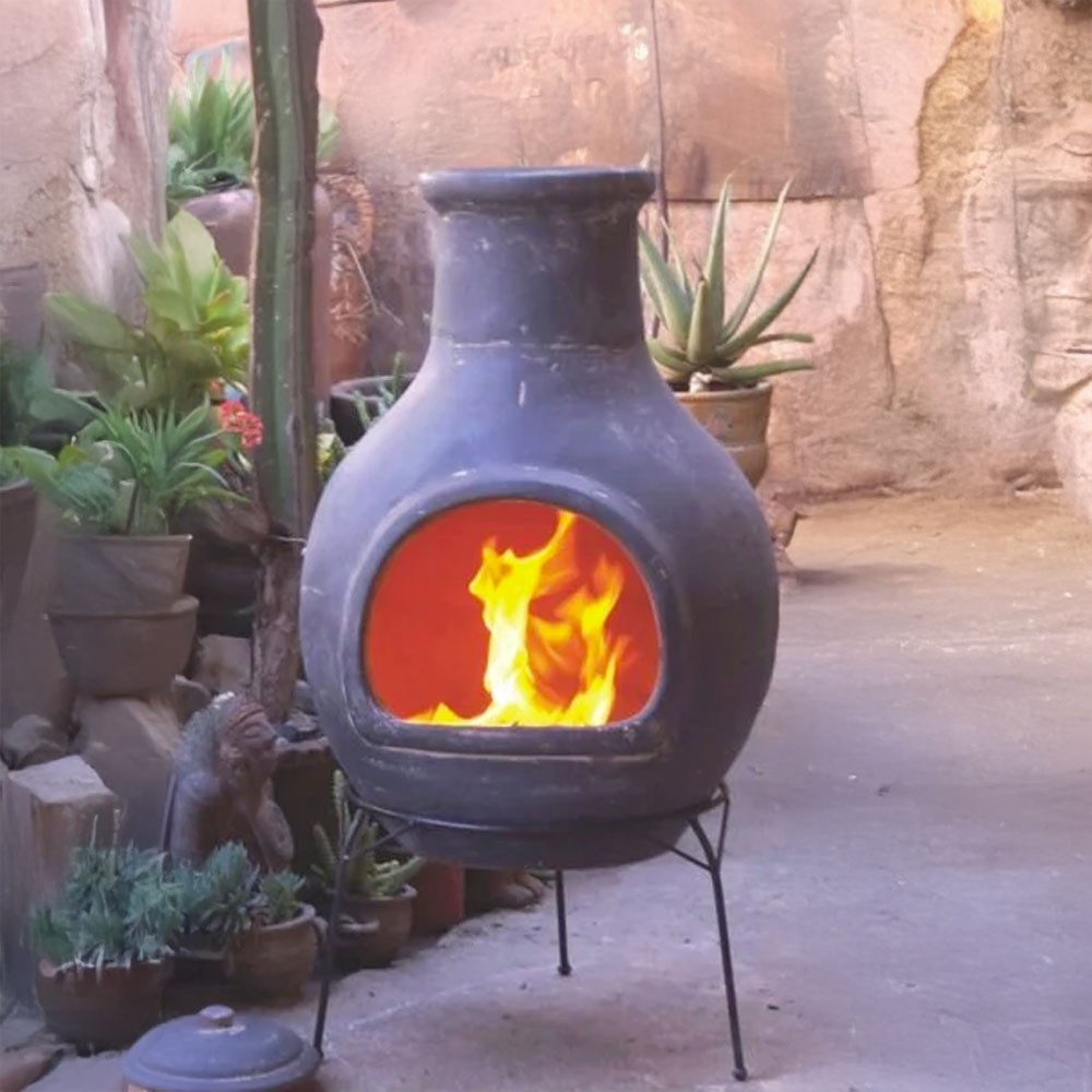 Cheminée mexicaine en terre cuite fabriquée dans la région de Guadalajara au Mexique