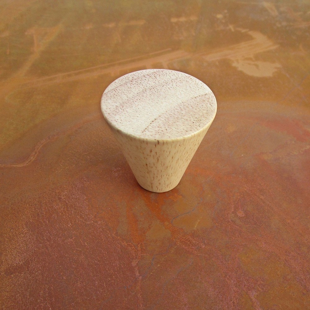 Bouton en bois de couvercle &eacute;touffoir en Acier Corten de 50cm de diam&egrave;tre