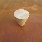 Bouton en bois de couvercle étouffoir en Acier Corten de 50cm de diamètre Bouton en bois de couvercle étouffoir en Acier Corten de 50cm de diamètre