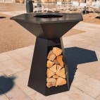 Brasero Plancha fabriqu&eacute; en France avec plancha de 105cm de la marque Hexagone