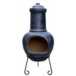 Brasero Mexicain classique en Terre cuite noir