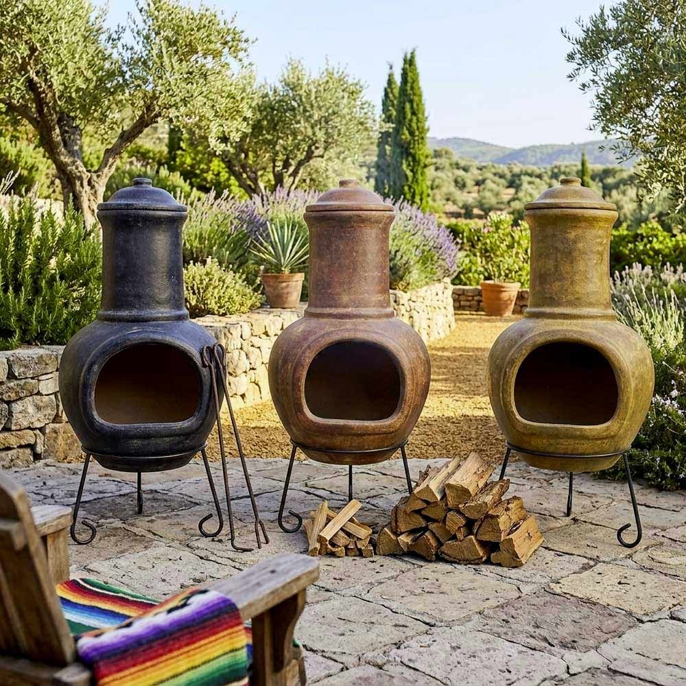 Les braseros mexicains sont disponibles en plusieurs coloris.