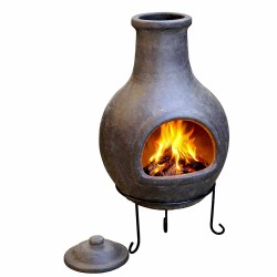 Brasero Mexicain XL en Terre cuite noir