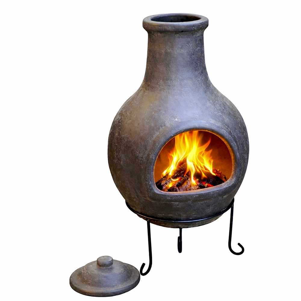 Brasero mexicain XL en terre cuite de couleur noire Sol Y Yo