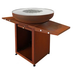 Brasero Medium Rond plancha Inox &Oslash;80cm France Braseros
