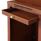 Tiroir &agrave; cendres du brasero Medium Rond en Acier Corten et Inox.