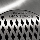 Grille et plancha du brasero en Inox font 6mm d'&eacute;paisseur