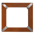 Contour en bois pour Brasero Medium Carré de la marque France Braseros. Contour en bois pour Brasero Medium Carré de la marque France Braseros.