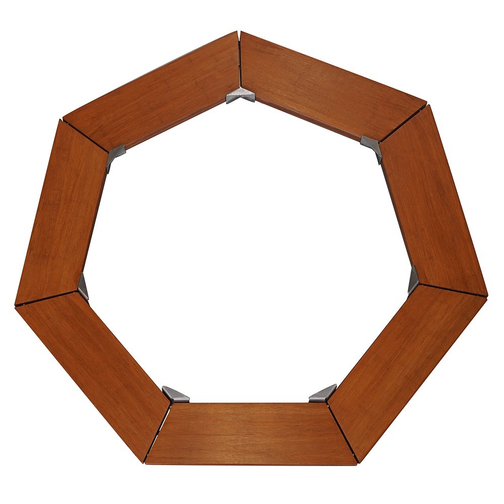 Contour en bois pour Brasero Medium Heptagonal France Braseros.