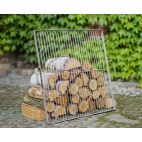 Grille de cuisson carr&eacute;e en Inox avec poign&eacute;es pour brasero et bol &agrave; feu CookKing de 70cm