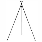 D&eacute;tails du tr&eacute;pied Tipi 210cm, support de deux grilles en Inox &agrave; poser au-dessus des flammes du bol &agrave; feu