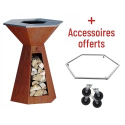 Brasero Corten 85 Agape Hexagone