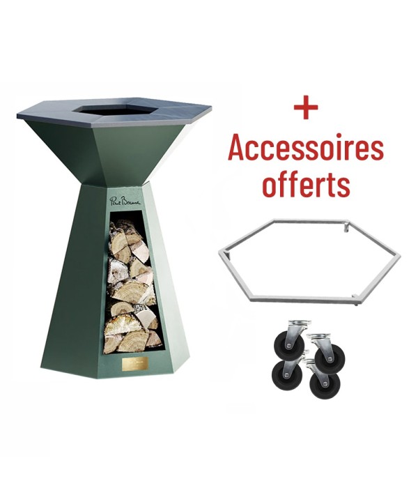 Soldes 10% + accessoires offerts pour votre Brasero Plancha PAUL BOCUSE Silva 85 Hexagone