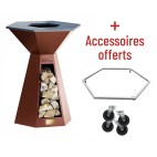 Soldes 10% + accessoires offerts pour votre Brasero Plancha PAUL BOCUSE Terra 85 Hexagone