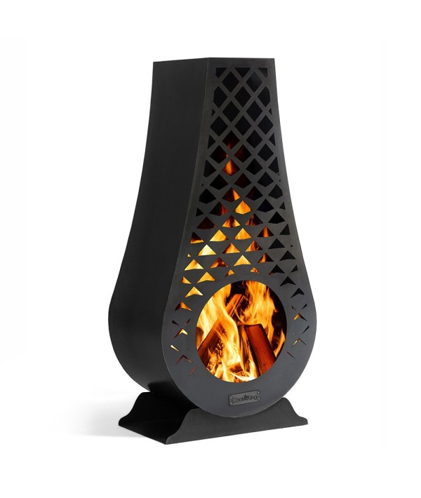 La cheminée d'extérieur Avangardo est élégante et pratique