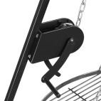 Barbecue 2 Grilles de Cuisson suspendu sur Trépied 180 cm CookKing
