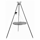 Barbecue 2 Grilles de Cuisson suspendu sur Trépied 180 cm CookKing