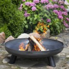Brasero bol à feu de bois en acier épais