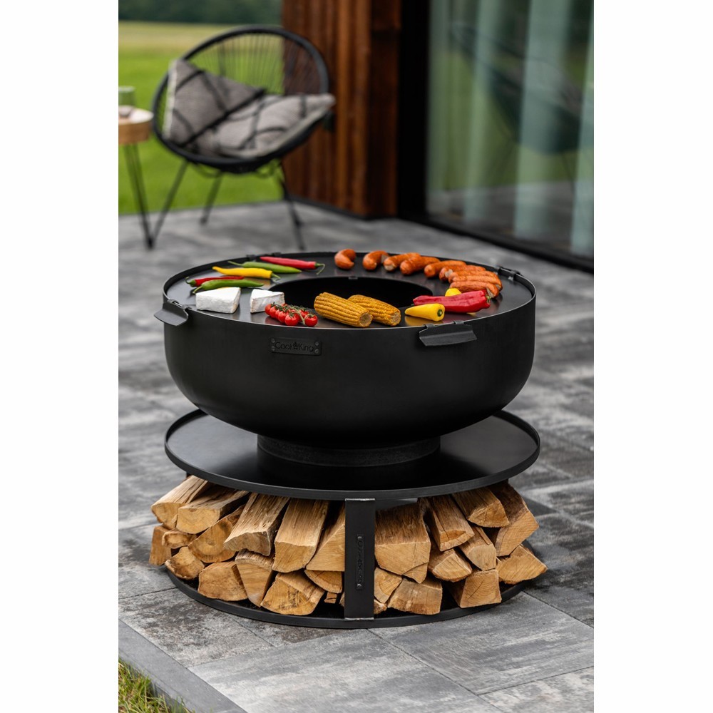 Brasero bol de jardin ou terrasse pour cuisson au feu de bois (exemple d'utilisation, accessoires séparément) Brasero bol de jardin ou terrasse pour cuisson au feu de bois (exemple d'utilisation, accessoires séparément)