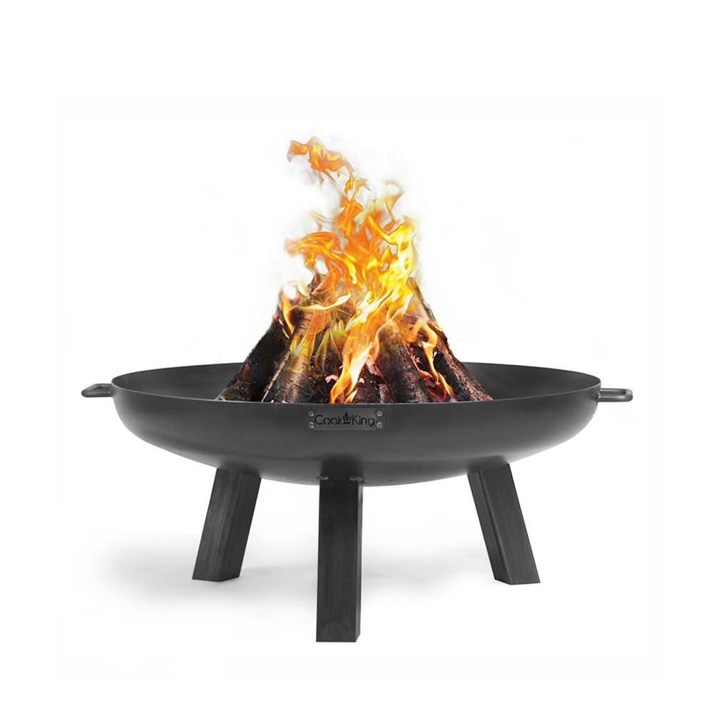 Brasero de jardin Polo de 60cm de diamètre avec un grand bol en acier
