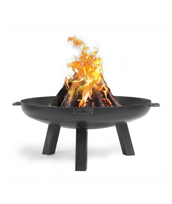 Brasero de jardin Polo de 80cm de diamètre avec un grand bol en acier