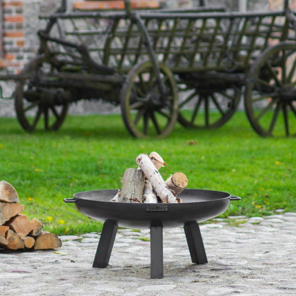 Brasero bol en acier pour feu de bois en extérieur