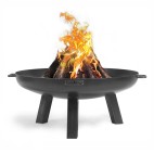 Brasero de jardin Polo de 100cm de diamètre avec un grand bol en acier