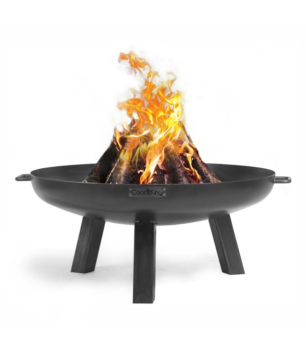 Brasero de jardin Polo de 100cm de diamètre avec un grand bol en acier