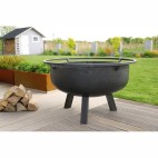 Brasero bol à feu acier 2mm épaisseur pour cuisson au feu de bois