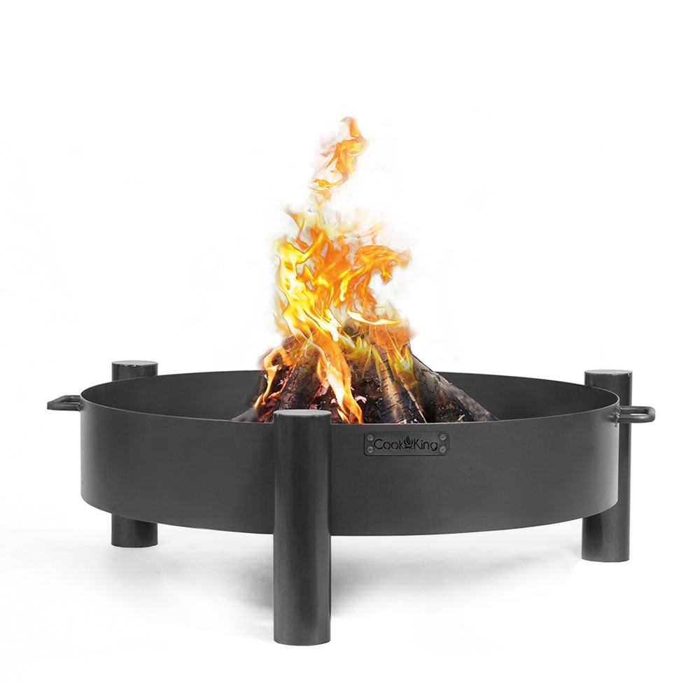 Brasero de jardin avec bol à feu de 60cm de diamètre en acier