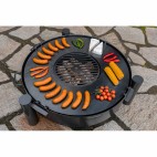 Brasero de jardin avec bol à feu de 60cm de diamètre en acier